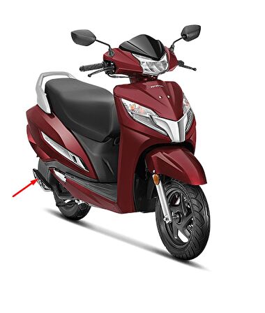 Honda Activa 125 Egzoz Koruma Kapağı (2023 Kasa)