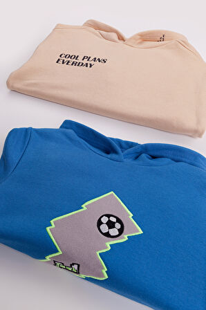 Erkek Çocuk 2'li Paket Basic Sweatshirt