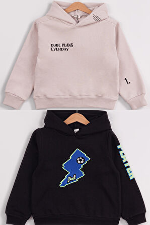 Erkek Çocuk 2'li Paket Basic Sweatshirt
