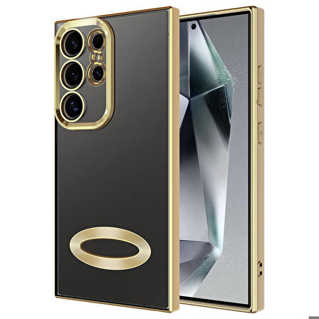 Gpack Samsung Galaxy S24 Ultra Kılıf Logo Gösteren Kamera Korumalı Silikon