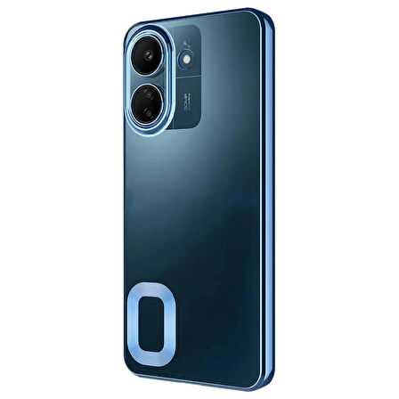 Gpack Xiaomi Poco C65 Kılıf Logo Gösteren Kamera Korumalı Silikon