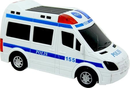 Prestij Işıklı Sesli Pilli Polis Arabası 0040