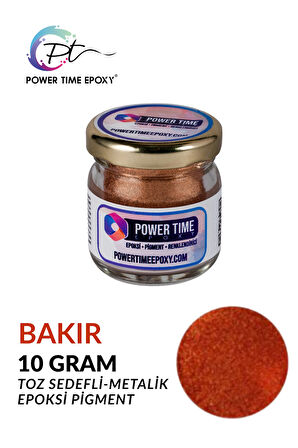 Sedefli Metalik Toz Pigment Boya / Bakır / Epoksi Için 10 GRAM