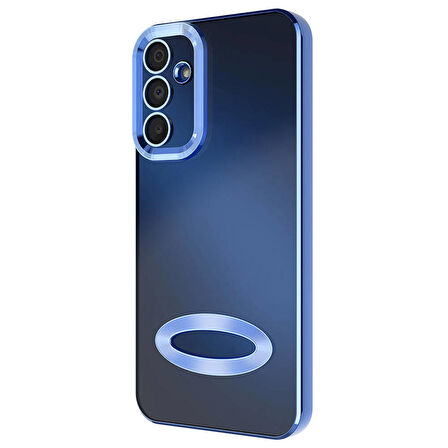 Gpack Samsung Galaxy M15 5G Kılıf Logo Gösteren Kamera Korumalı Silikon