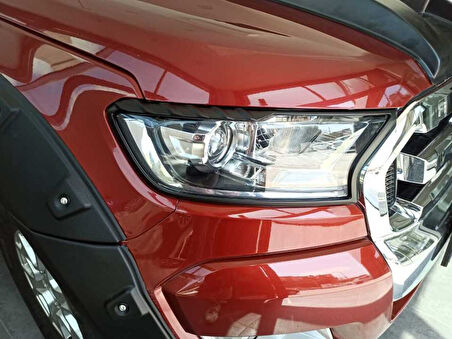 Ford Ranger 2012-2020 Far Çerçevesi Kaplama Siyah