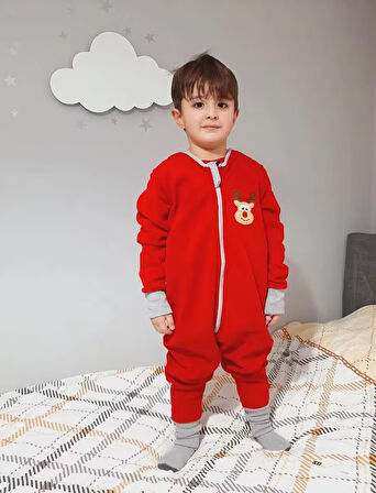 Yorni 18-36AY BEDEN, Bebek Çocuk Nakışlı Uzun Kollu Oeko-Tex Mikro Polar Uyku Tulumu Tog 2