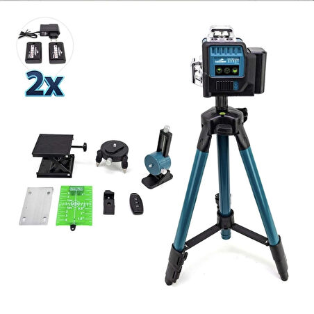 12 ÇİZGİLİ LAZER TERAZİ GÖNYE 360 DERECE 