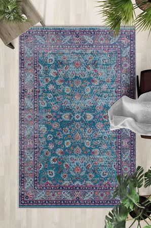 Kaymaz Taban Yıkanabilir Halı – Mutfak, Salon, Yatak Odası için Modern Dijital Baskı Halı (SLNHALI55