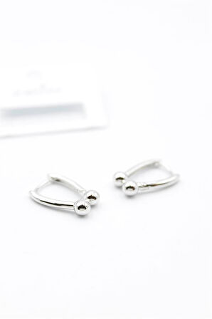 Tf Zincir Küpe - Gümüş