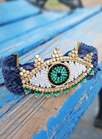 Eye Hasır Miyuki Bileklik 
