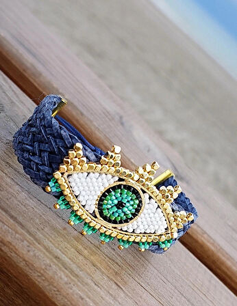 Eye Hasır Miyuki Bileklik 