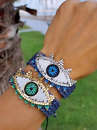 Eye Hasır Miyuki Bileklik 