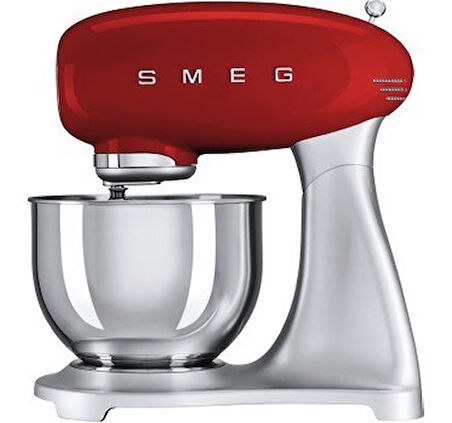 Smeg 50's Style Retro 4.8lt Red Stand Mikser SMF02RDEU