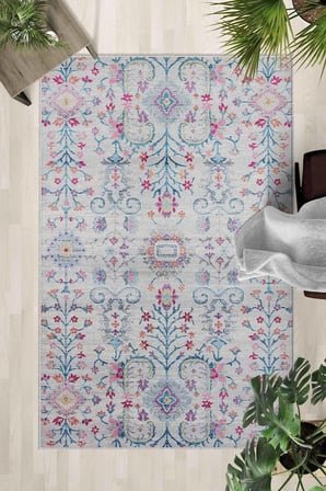Kaymaz Taban Yıkanabilir Halı – Mutfak, Salon, Yatak Odası için Modern Dijital Baskı Halı (SLNHALI39