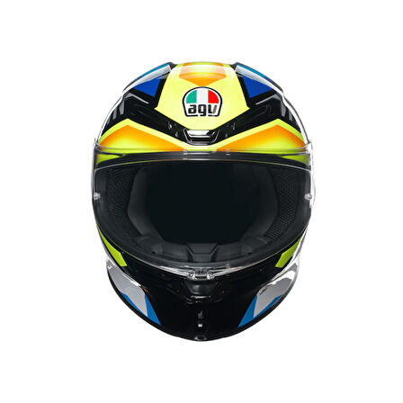 Agv K6 S Joan Black Blue Yellow Kapalı Kask