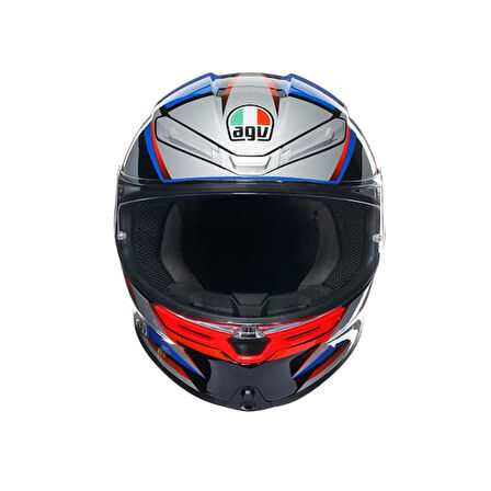 Agv K6 S Slashcut Blue Red Kapalı Kask