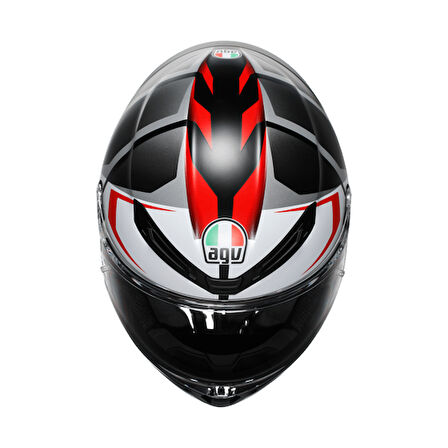 Agv K6 S Karve Matt Black White Red Configuration Kapalı Kask