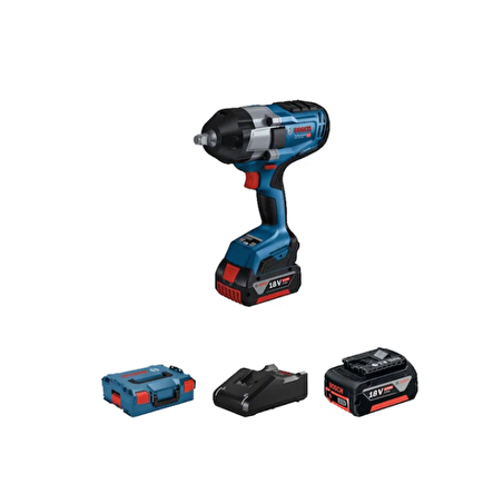 Bosch Professional GDS 18V-1000 5.0Ah Çift Akülü Somun Sıkma - 06019J8304