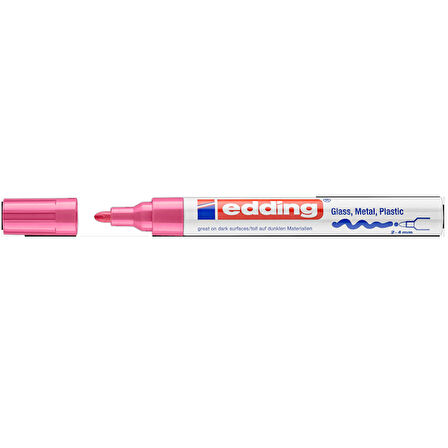 Edding Dekor Boya Yuvarlak Uçlu  2-4 MM  Pembe 750CR-10-LI-PKT