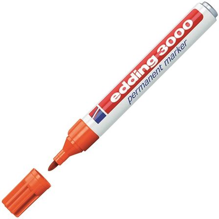 Edding Markör (10 adet)Permanent Yuvarlak Uçlu 1.5-3 MM Turuncu 3000