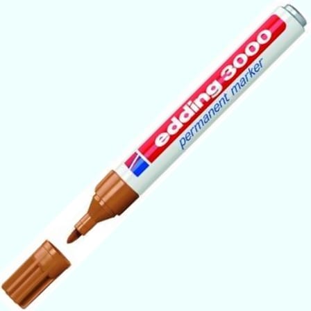 Edding Markör (10 adet) Permanent Yuvarlak Uçlu 1.5-3 MM Kahverengi 3000