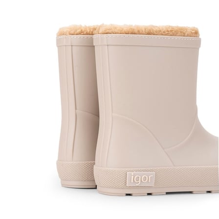 Igor Yogi Borreguito Çocuk Kürklü Yağmur Çizmesi - Bej W10306-004