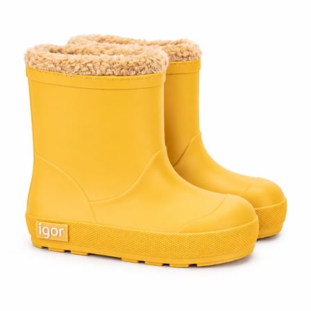 Igor Yogi Borreguito Çocuk Kürklü Yağmur Çizmesi - Sarı W10306-008