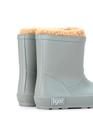 Igor Yogi Borreguito Çocuk Kürklü Yağmur Çizmesi - Yeşil W10306-013
