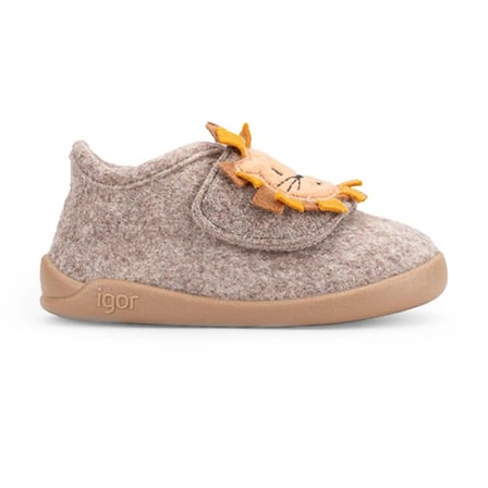 Igor Homie Leon Çocuk Aslan Desenli Panduf - Taupe W10329-183