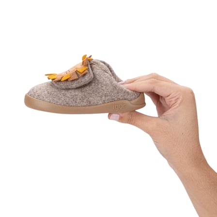 Igor Homie Leon Çocuk Aslan Desenli Panduf - Taupe W10329-183