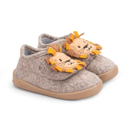 Igor Homie Leon Çocuk Aslan Desenli Panduf - Taupe W10329-183