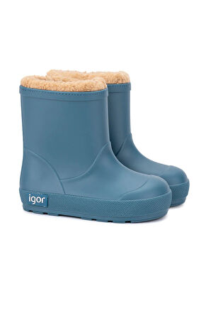 Igor Yogi Borreguito Çocuk Kürklü Yağmur Çizmesi - Petrol W10306-213