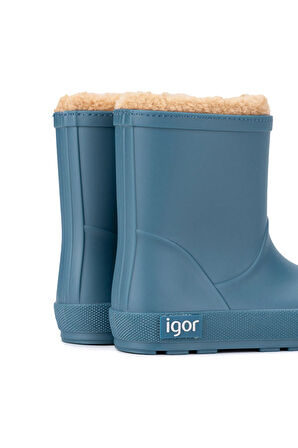 Igor Yogi Borreguito Çocuk Kürklü Yağmur Çizmesi - Petrol W10306-213