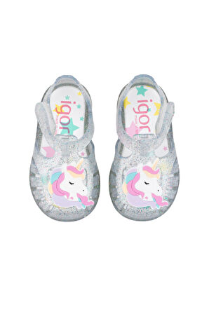Igor Tobby Unicornio Kız Çocuk Şeffaf Sandalet S10341-386