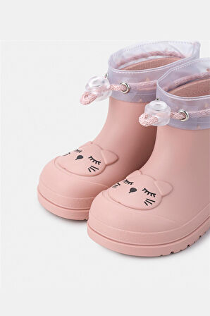 Igor Mendi Gato Kız Çocuk Yağmur Çizmesi - Soft Pembe W10322-197
