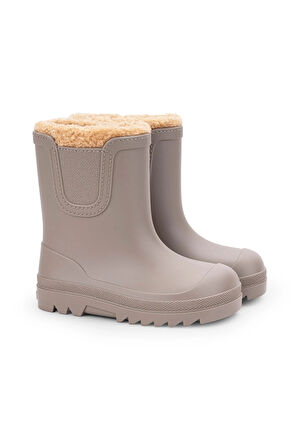 Igor Verona Borreguito Çocuk Kürklü Yağmur Çizmesi - Vizon W10340-183