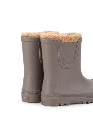 Igor Verona Borreguito Çocuk Kürklü Yağmur Çizmesi - Vizon W10340-183