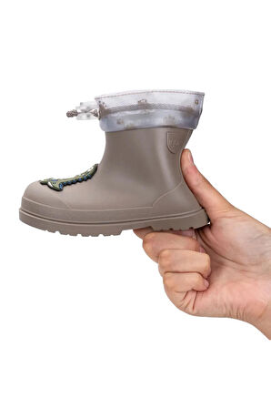 Igor Mendi Dino Borreguito Çocuk İçi Kürklü Yağmur Çizmesi - Vizon CC336-183