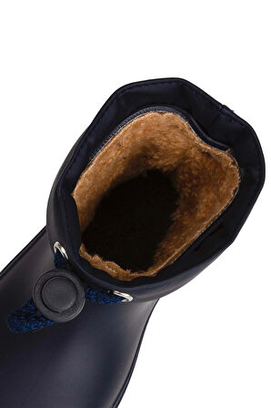 Igor Mendi Borreguito Çocuk İçi Kürklü Yağmur Çizmesi - Lacivert CC335-003