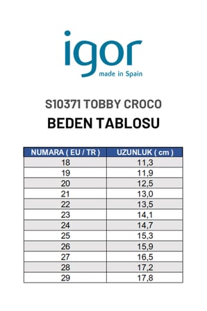 Igor Tobby Croco Çocuk Timsah Desenli Sandalet - Yeşil S10371-361