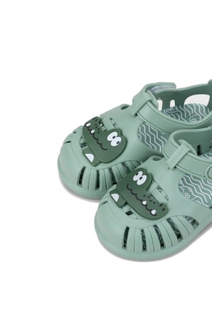Igor Tobby Croco Çocuk Timsah Desenli Sandalet - Yeşil S10371-361