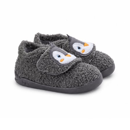 Igor Homie Pinguino Çocuk Penguen Desenli Panduf - Antrasit W10351-134