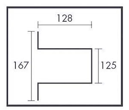 Liman/Arka aydınlatma lambası 10 cm atom ampul. AISI 316 paslanmaz çelik 12V