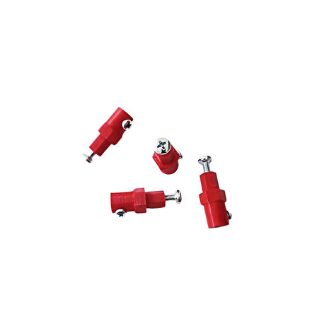 Emesrobotik 80mm Mecanum Tekerlek Seti KIRMIZI (4 Adet-2 Sağ- 2 Sol) – TT Motor Uyumlu Kaplin Hediyeli