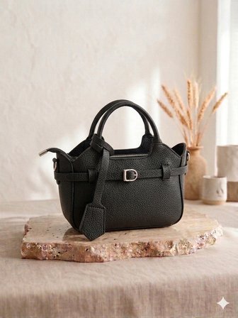 Aldorya Urban Buckle Deri Görünümlü Çanta Siyah