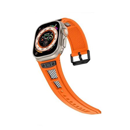 Gpack Apple Watch SE 44mm Kordon Hava Boşluklu Soft Silikon