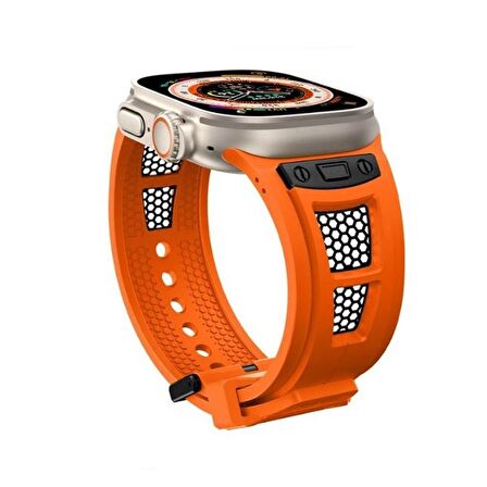 Gpack Apple Watch SE 44mm Kordon Hava Boşluklu Soft Silikon