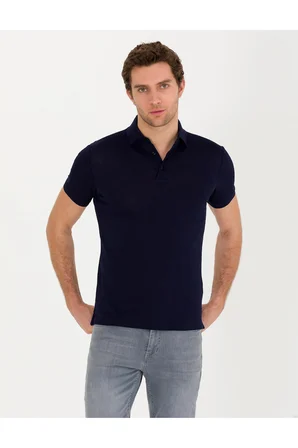 Polo Yaka Slim Fit Basic T-Shirt %100 Pamuk 1849055