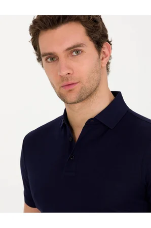 Polo Yaka Slim Fit Basic T-Shirt %100 Pamuk 1849055