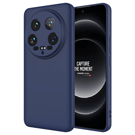 Gpack Xiaomi Mi 14 Ultra Kılıf Mara Lansman Silikon Mat Soft Kamera Korumalı